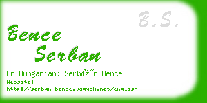 bence serban business card